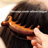 New Massage Wood Massager Comb Scalp Head Oil Massager Scalp Hair Comb Tools