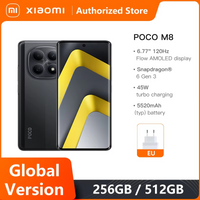 POCO M8 5G Smartphone Global Version Mobile Phones Snapdragon® 6 Gen 3 6.77" Flow AMOLED display 5520mAh battery 45W NFC