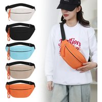 Fashion Women Chest Bag Large Capacity Simple Trendy One-shoulder Crossbody Bag Outdoor Sports Student Mobile Phone Waist Bag