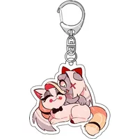 Hazbin Hotel Cartoon Cat Cosplay Acrylic Keychain Anime Figure Charlie Morningstar Alastor Vaggie Pendant Keyring Bag Decor Gift