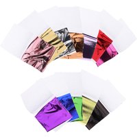 120Pcs Imitation Gold Leaf Paper Gold Foil Sheets Multi Color for DIY Crafts Nail Art Paintings Furniture Decoration