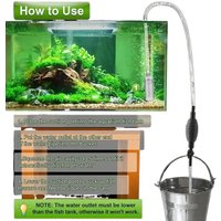 AliExpress NONE 1Pcs Fish Tank Water Changer Aquarium Siphon Vacuum Cleaner With Outlet Valve For Fish Tank Water Changer Cleaning Gravel