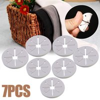 7PCS Sock Holder Clips Rings, Laundry Organizer for Drying Pairs, Storage Sorter Locks, Home White Clothes Pegs