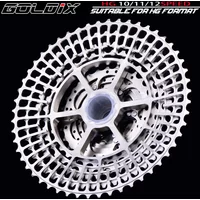 GOLDIX Ultralight MTB Cassette CNC 10/11/12Speed 46-52T HG Freewheel for SHIMANO DEORE SLX XT SRAM Transmission