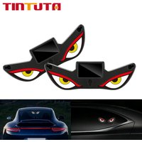 Solar Demon Eye LED Car Windshield Warning Light Wireless Strobe Flashing Breathing Decoration Universal Auto LED Ambient Light