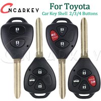 Car Key Fob Remote Shell Case for Toyota RAV4 Avalon Camry Corolla Venza Yaris Matrix Replacement Housing Cover TOY43 Blade