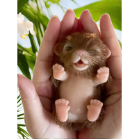 5 Inch 12 Cm Full Silicone Bebe Dog Doll Toy Solid Soft Touch Silicone Mini Toys Litttle Dog