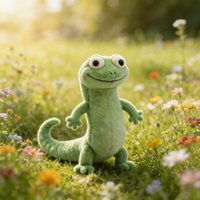 Lizard Tom Green Stuffed Plush Toy Soft Fluffy Cute Stuffed Animal Doll For Kids Bedroom Decor Birthday Christmas Gift