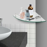 Bathroom Corner Shelf Shower Shelf Glass Wall Mounted Shelf Stainless Steel Corner Rack Storage Rack New Great