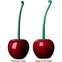 Cherry Shaped Bathroom Cleaning Brush Long Handle Creative Toilet Cleaning Brush Stains Removal Bathroom Accessories