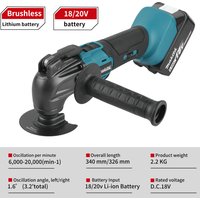 Makita Brushless Quick Release Oscillating DTM51 18V Tool Multi Functional Tool Renovator Electric Trimmer Compatible image 4