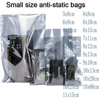 ESD Bag with Top Open Anti Static Shielding Package for Storage Electronic Components PCB Board Protection USB Pouches