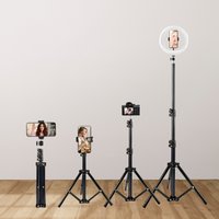 63-inch foldable tripod, suitable for iPhone, Huawei, and other smartphones, used for mobile photography, camera support