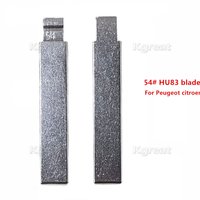 10pcs 54# HU83 Flip KD Remote Key Blade Metal Uncut Blank for Peugeot 407 Citroen for Keydiy KD Xhorse VVDI JMD Car Key Blanks