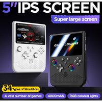 H5 Handheld Game Console 5 Inch Screen, Portable Retro Gaming Console with 64G/128G, 1280x720 Pixels, Game Searchable, 4000mAh,