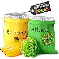 Canvas Drawstring Bag Banana Fresh-keeping Bag Special for Storing Onions and Potatoes Can Store Lettuce Green Leaf Fruits and V
