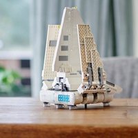 New MOC white spaceship model home decor building blocks boys and girls holiday gift