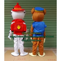 Christmas New Dog Mascot Costume Cosplay Holiday Celebration Fancy Dress Party Cartoon Anime Chase Performance Dress Christmas