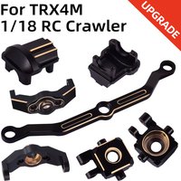 For TRX4M Upgrades Brass Steering Link Knuckle Alex Diff Cover Caster Blocks for Traxxas TRX-4M 1/18 Upgrades RC Defender