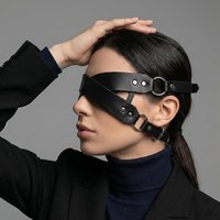 Women Mask Blindfold Cosplay PU Leather Adjustable Mask Masquerade Ball Fancy Masks Halloween Party Mask Accessories