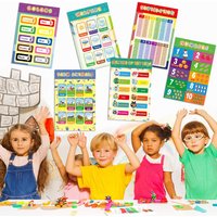 16pcs englische Dekoration Zeichnung Wand karte früh erleuchten Poster Alphabet Diagramm sprechen pädagogisches Lernspiel zeug für Kinder Geschenk