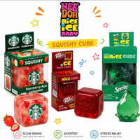 Needoh Co-Branded Nice Cube Cola Sensory Toy Drink Coffee Iice Cube Water Droplet Stress Reliever Fidget Tool for Anxiety ADHD