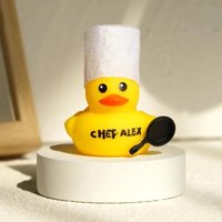 50/100pcs Personalized Name Rubber Ducks Add your name Yellow Duck Pool Party Favor Funny Gift Bath toys Car Decorat