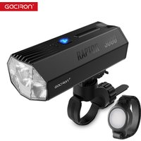 Gaciron Bicycle Front Light,Raptor 1800/3000 Lumens Wireless Remote Control Bike Headlight,Auminium Anti-Glare Bike Front Light