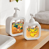 1pcs Pokemons Large Capacity Empty Bottles Hand Soap Dispenser Travel Refillable Laundry Detergent Shower Gel Dispensing Bottle
