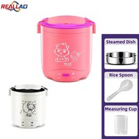 1.2L Electric Mini Rice Cooker Warmer Automatic Insulation Portable MultiCooker Household Rice Cookers Portable Lunchbox Office