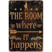 p1,NZKLT Where It Happens Poster Wall Decor Vintage Tin Sign Decor Home Farm Farmhouse Man Cave Bar Bedroom Wall Decor eses