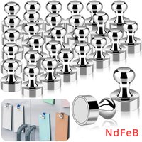 1-12Pcs Metal Strong Magnetic Pins Thumbtacks for Whiteboard Fridge Cone Magnets Pushpins Portable Home Office Storage Tools