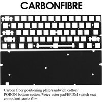 Wooting60HE Sound Package Positioning Plate Carbon Fiber Customized Gaming Mechanical Keyboard Accessories Compatible with GH60