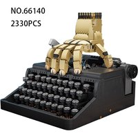 2330 pièces nostalgie créative mercredi machine à écrire assemblage blocs de construction ensemble bureau Collection ornement briques jouets pour cadeau
