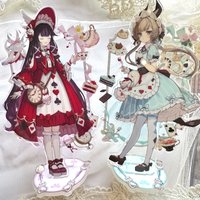 Game Genshin Impact Sandrone Columbina Cosplay Stand Model Moon Maiden Marionette Acrylic Figure Desktop Decoration Fans Gift