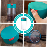 Acrylic Air Tight Mini Jar 60mL 2oz. - Colored Lid Clear Bottom