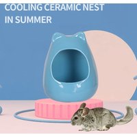 Hamster Summer Ceramic House Squirrels Small Pet Cooling House Pet Bed Gerbils Habitat Room Small Animals Cooling Nest