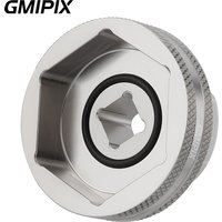 GMIPIX Fork Cap Socket Compatible with Harley Davidson Sportster Dyna Big Twin Motorcycle 1-3/8 Inch 35mm Fork Cap Nut Tool