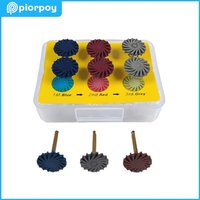 PIORPOY 6pcs/Set Dental Composite Rubber Prinding Disc Diamond System RA Disc Kit Polishing Wheels Dental Materials Spiral Burs