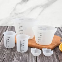 Multi Specification DIY Resin Casting Tool Silicone Measuring Cup with Scale Baking Measuring Cup Tool Set Candle Making Supplie