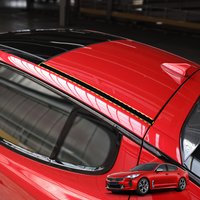 2 szt. Listwy ochronne na dach ABS do Kia Stinger 2018-2023 LHD/RHD, osłony krawędzi dachu, listwy ochronne na szybę przednią, akcesoria zewnętrzne