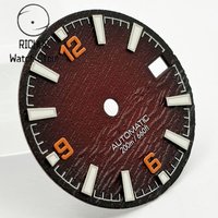 NH35 New High-End 28.5mm Dial Diving Watch With Green Luminous Coating Suitable For NH35 Movement Watch Accessories