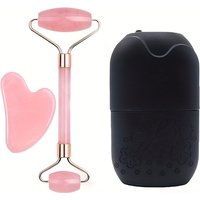 "Beauty Massage Tool" 3pcs Facial Beauty Massage Tool Set | Including Roller Massager, Popsicle,Scraping Plate for Body And Back