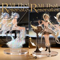 Game Wuthering Waves Acrylic Stand Iuno Jinhsi Cartethyia Shorekeeper Playing Musical Instrument Standing Sign Model Display