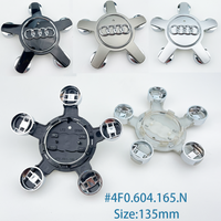 4pcs 135mm Car Styling Wheel Center Cap Hub Covers Badge 4F0601165 4F0601165N For Audi A3 A4 A5 A6 A7 A8 S4 S6 Accessories