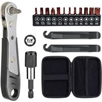 AliExpress probon 14in1 Multifunction 90 Degree Ratchet Screwdriver Set Match 12Pcs L25mm Bits Mini Repair Tool Kit For Bicycle DIY Household Tool