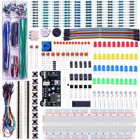 ELEGOO Upgraded Electronics Fun Kit with Power Supply Module, Jumper Wire, Precision Potentiometer for Arduino® and STM32