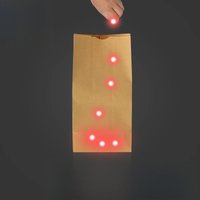 Bag O Lites Light Up Include Finger Lights Magic Tricks Red Light for Close Up Magic Toy Mentalism Bar Show Illusions Tour Games