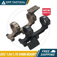 34mm Tube Tactical C1 Modular scope Mount 1.54/1.70/1.93 inch with Offset/TOP Red Dot Mounts