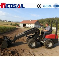 KZL918 Mini Telescopic Boom Loader CE Certified Euro 5 Compact High Efficiency for Farm Garden Construction